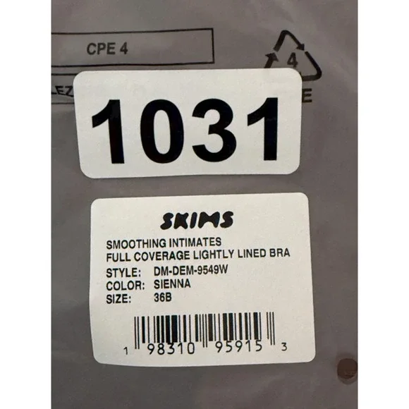 SKIMS Smoothing Full Coverage Bra‎ Sienna 36B NWT - Picture 11 of 11